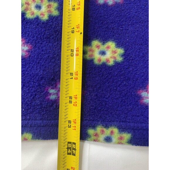 VNT Girls Tribe Kids Dress Sz S Fleece Floral Y2K Purple Sleeveless - Picture 5 of 5